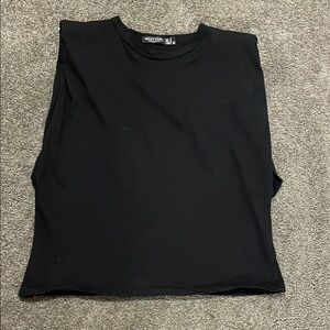 Nasty Gal black size 0 Sleeveless Women's Top muscle tee